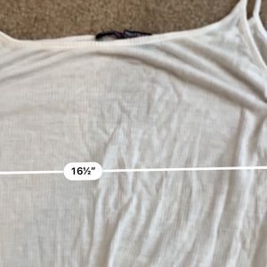 Brandy Melville Tops - Brandy Melville white sheer tank top Brandy Melville Tops - Brandy Melville white sheer tank top